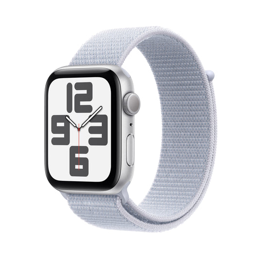 2024 Apple Watch SE 44 mm Silver Aluminium Sport Loop