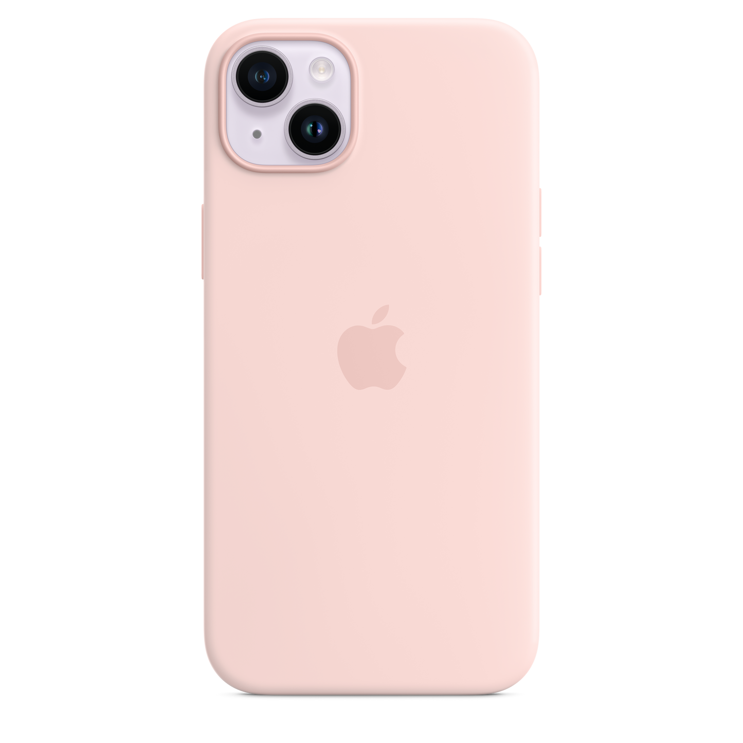 iPhone 14 Plus Silicone Case with MagSafe - Chalk Pink