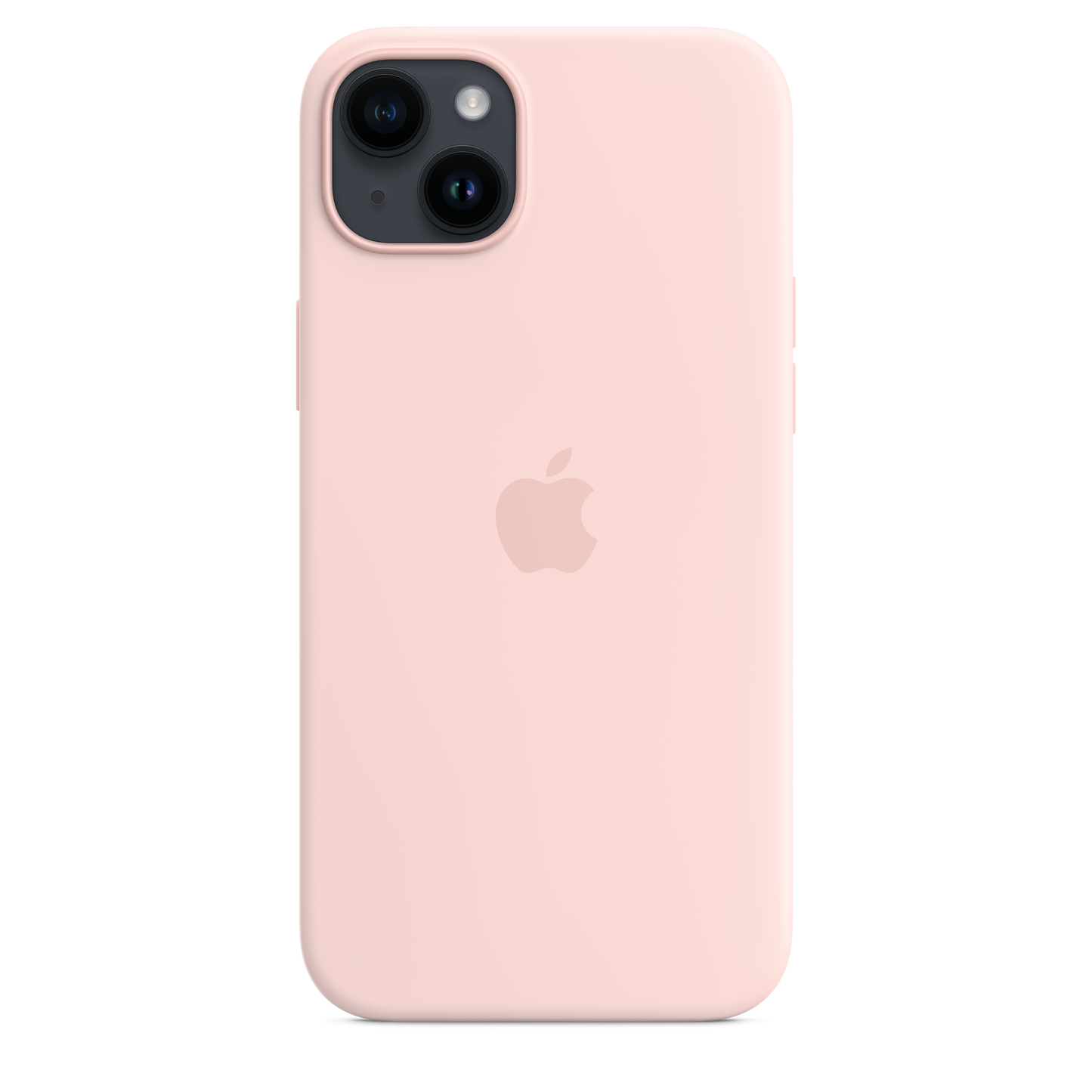 iPhone 14 Plus Silicone Case with MagSafe - Chalk Pink