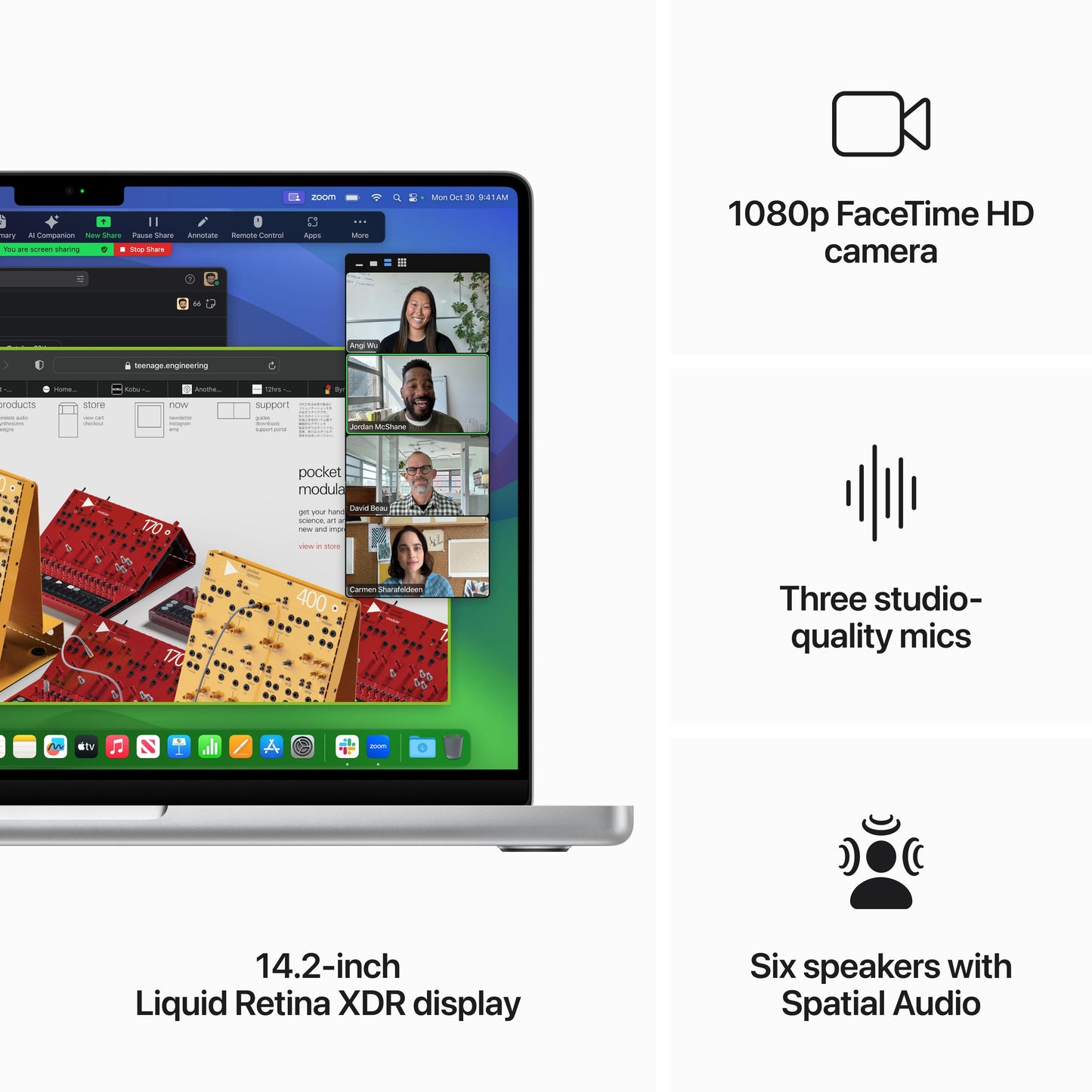 14-inch MacBook Pro: Apple M3 Pro chip with 11‑core CPU and 14‑core GPU, 512GB SSD - Silver