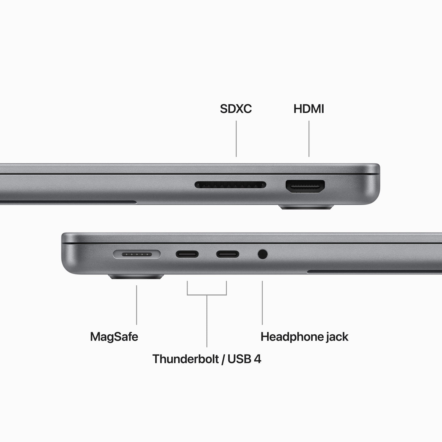 14-inch MacBook Pro: Apple M3 chip with 8‑core CPU and 10‑core GPU, 512GB SSD - Space Grey