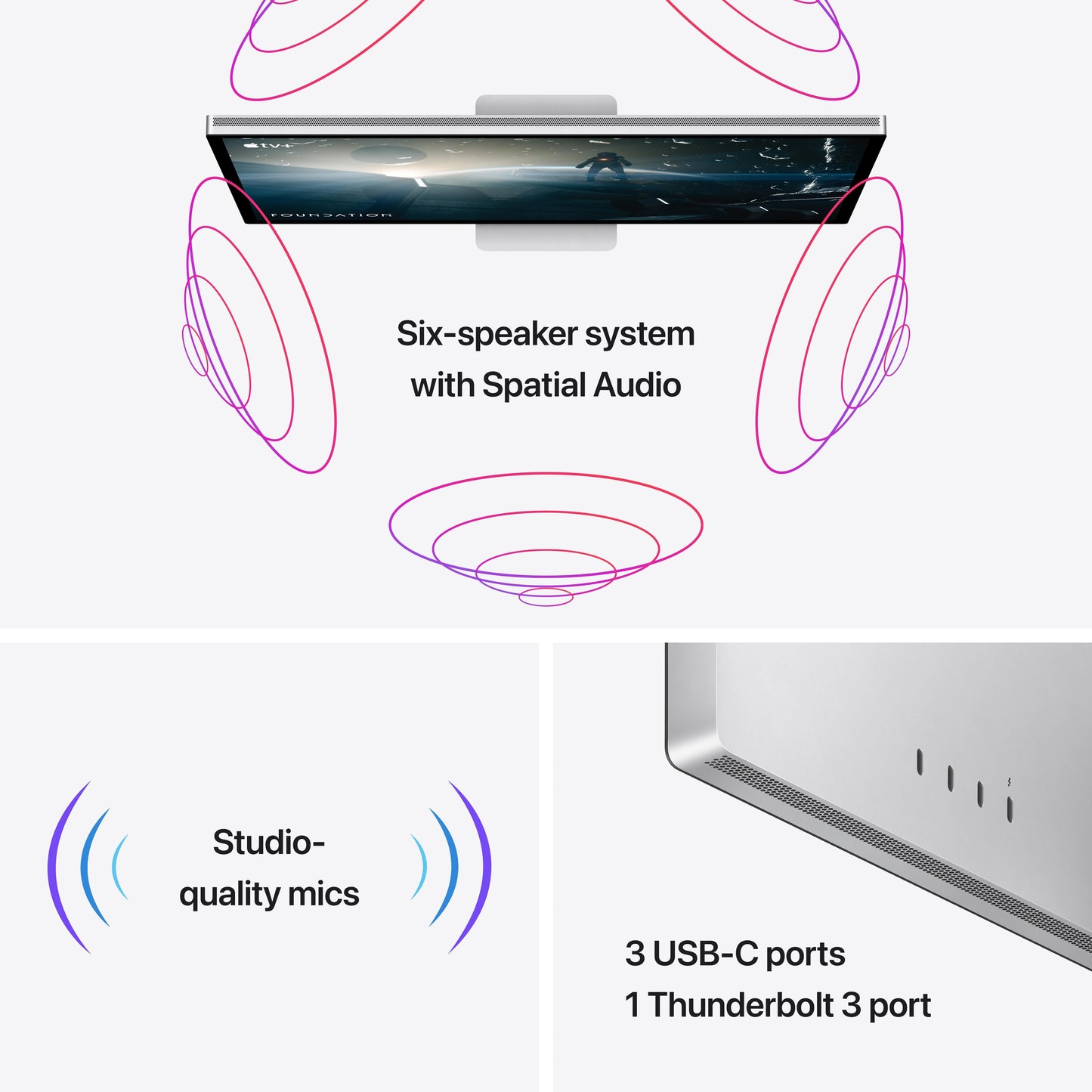 Studio Display - Standard glass - Tilt- and height-adjustable stand