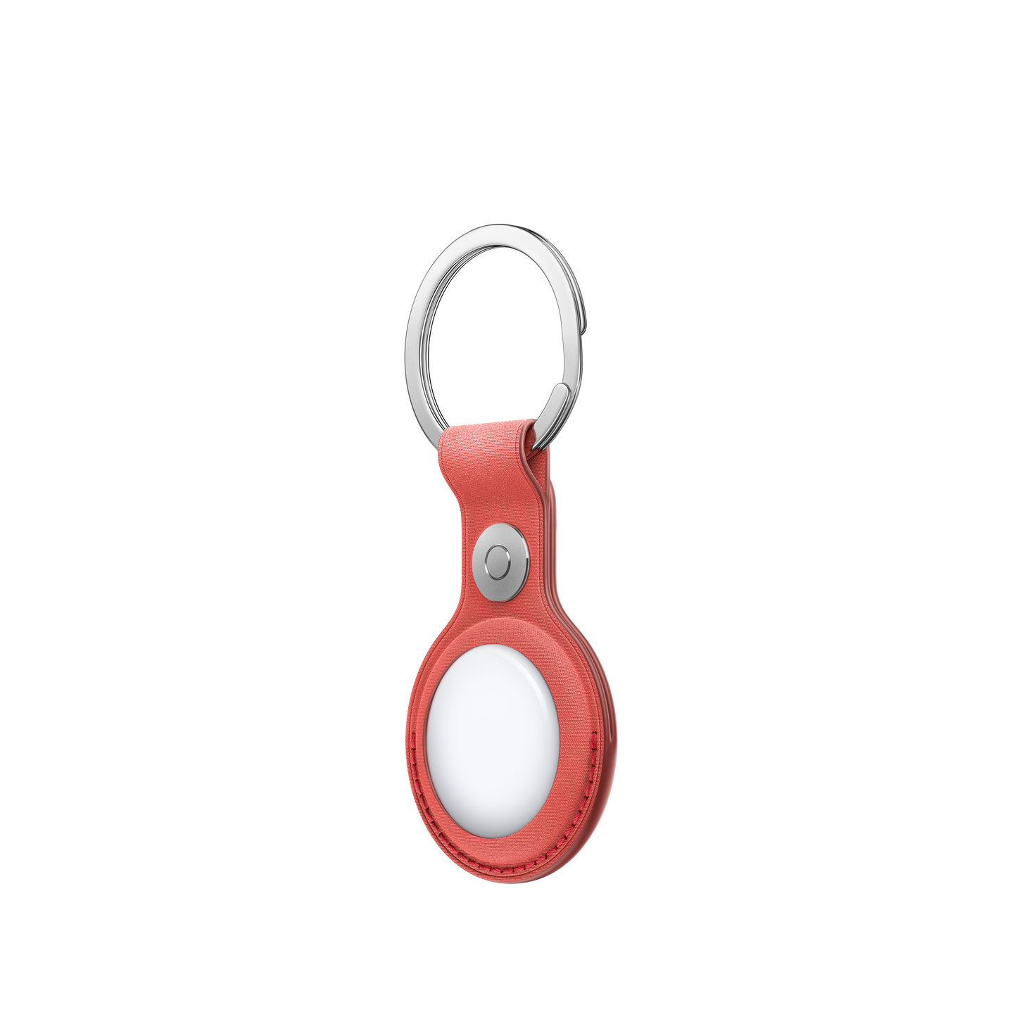 AirTag FineWoven Key Ring - Coral