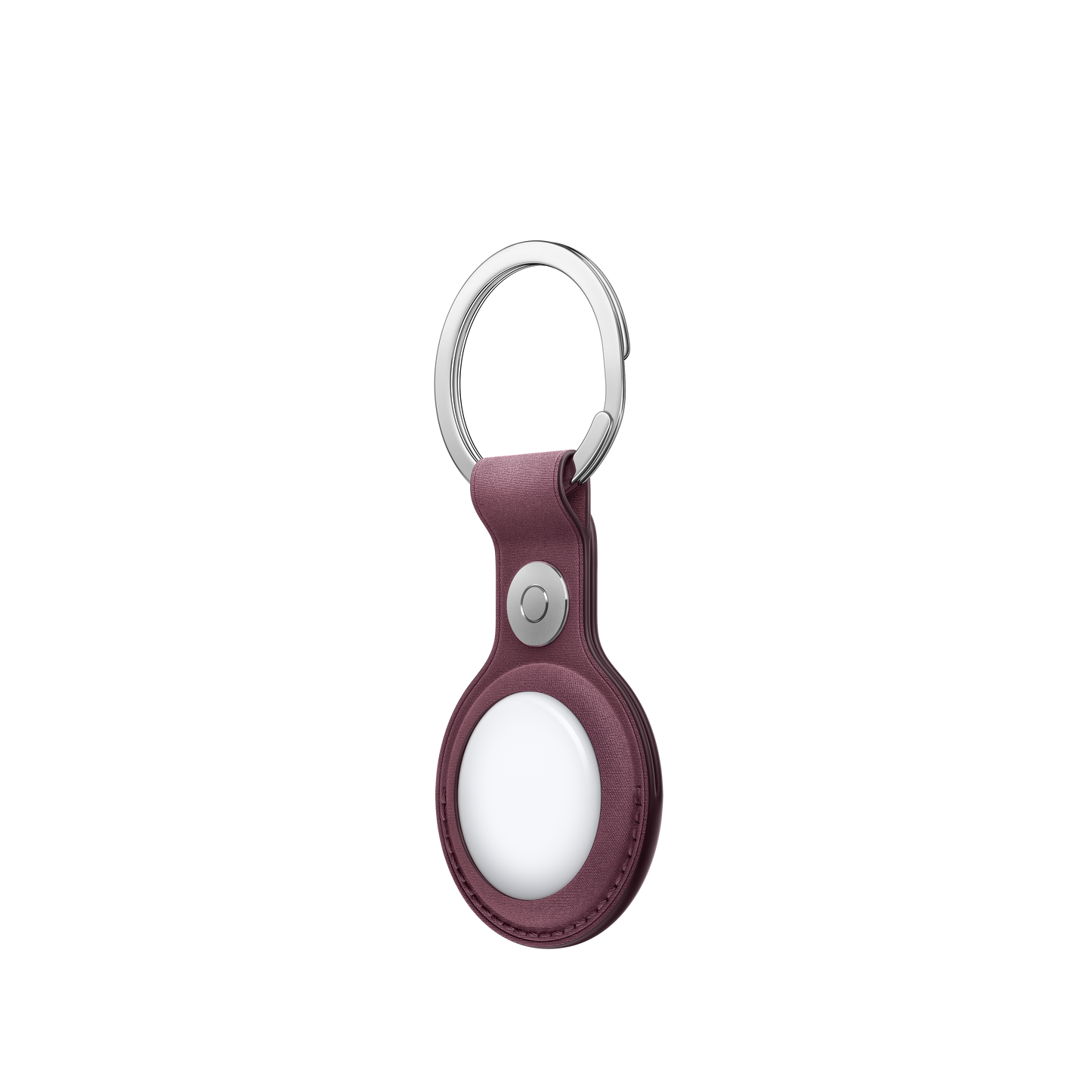 AirTag FineWoven Key Ring - Mulberry