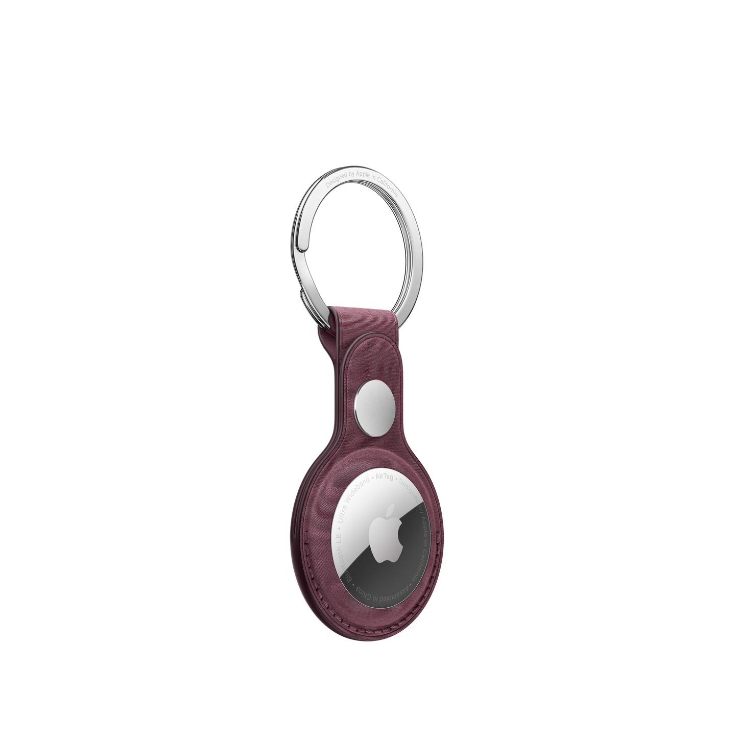 AirTag FineWoven Key Ring - Mulberry