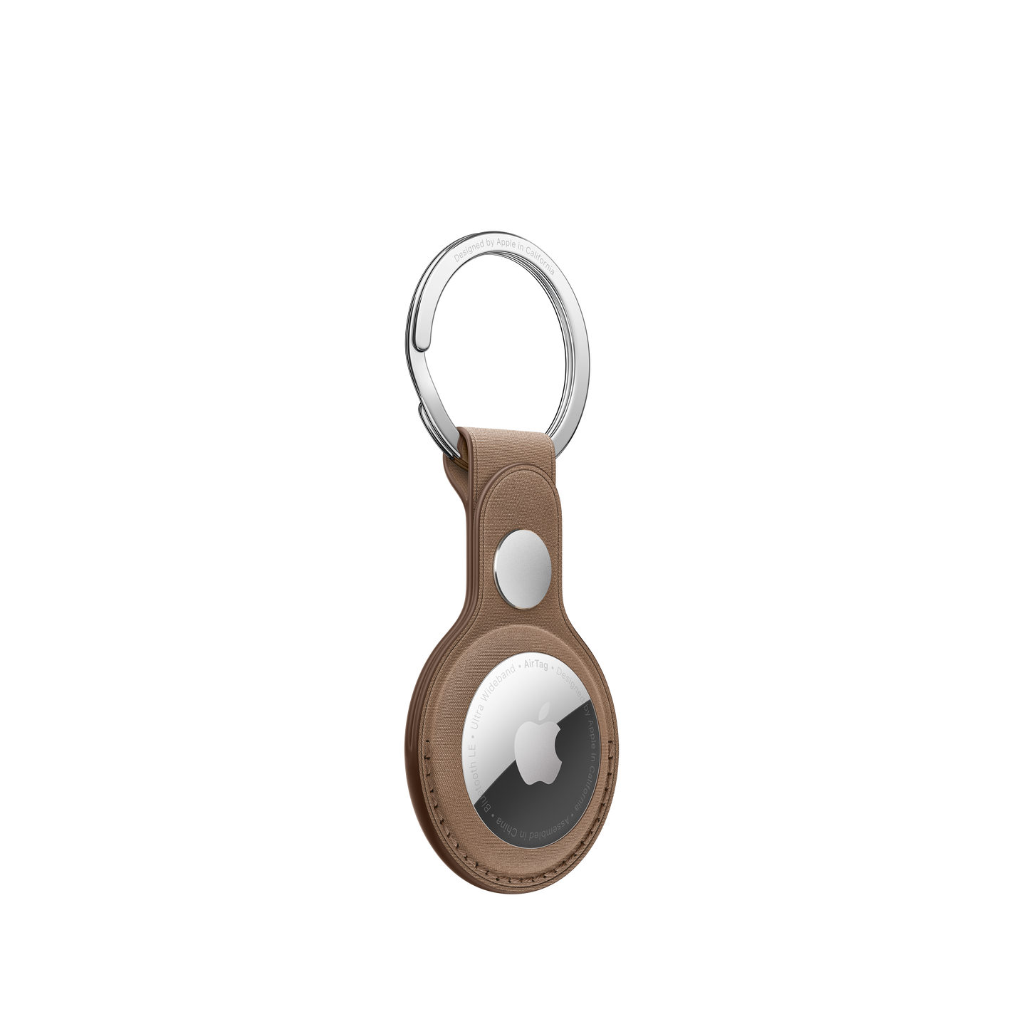 AirTag FineWoven Key Ring - Taupe