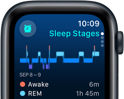 Pelacakan tidur di Apple Watch SE