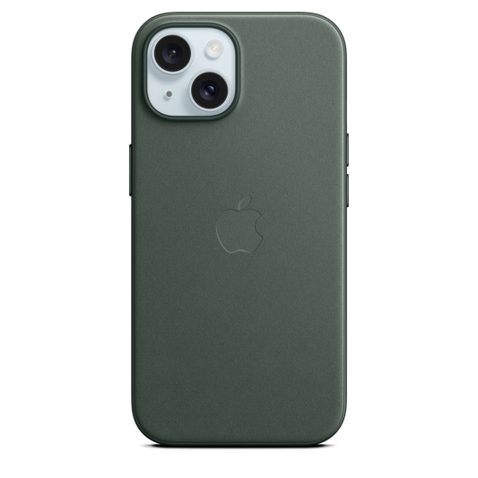 iPhone 15 FineWoven Case with MagSafe - Evergreen