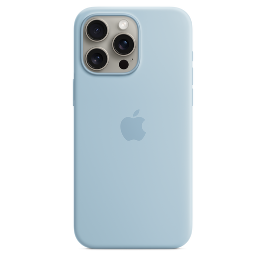 iPhone 15 Pro Max Silicone Case with MagSafe - Light Blue