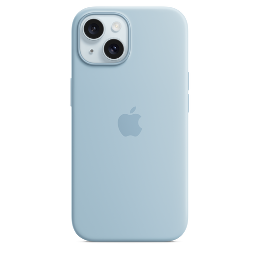 iPhone 15 Silicone Case with MagSafe - Light Blue