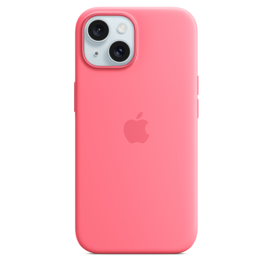 iPhone 15 Silicone Case with MagSafe - Pink